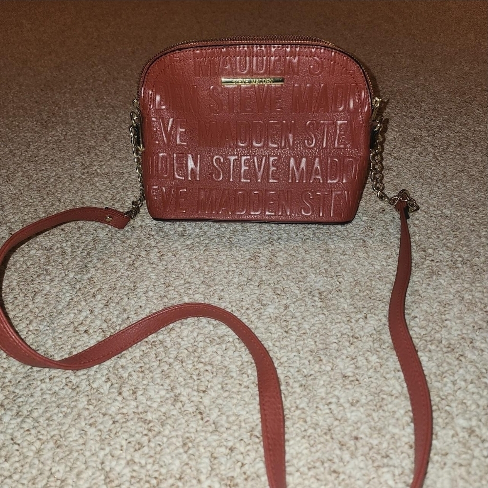 Steve Madden Embossed Red Crossbody Bag